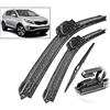 KEAGGJF Kit Set spazzole tergicristallo Anteriore e Posteriore, per KIA Sportage SL 2010-2015 Parabrezza Parabrezza 24+18 + 12 spazzole Anteriori e Posteriori tergicristallo tergicristallo