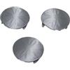 Generico (Pack 3 pezzi) Tappi Copri Foro Per Paraurti per Fortwo 451 (2008-2014) Tappino Plastica Paraurti Copri Gancio Traino Anteriore/Posteriore - Ricambio Compatibile Bianco (Grigio Opaco)