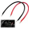 Aelxveba 2 pezzi 30cm 25mm² Cavi della batteria per auto, Cavo ondulatore della batteria 12V, Cavo inverter 3AWG per sistemi con Cosses M8, Cavo della batteria per auto, Cavo ondulatore (25mm²-30CM-M8)