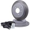 ATEC Germany Set freni asse posteriore incl. dischi Ø 302 mm pieni + | Compatibile con: HYUNDAI ix35, TUCSON, KIA SPORTAGE IV