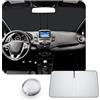 CDEFG [Aggiornamento] CDEFG Compatibile con Ford Fiesta MK7 ST 2008-2016 Parasole Coperture Parabrezza Ombrellone Anteriore Parabrezza Auto Parasole Accessori