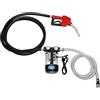 KANBCNG Pompa diesel autoadescante Electric Diesel Pump 2800 giri/min, capacità massima di flusso 60 l/min, con pistola ad olio autosigillante, tubo di ingresso in PVC per tutti i modelli di auto