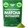 Matcha DNA Tè Matcha in Polvere Certificato Bio. Busta da 200 g. The Verde Matcha in Polvere per Latte, Frullati e Dolci. 100% Puro, Vegano e Senza Glutine. Un Carico di Energia e di Antiossidanti