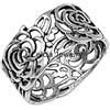 CELCIA JEWELRY Solid 925 Sterling Silver Eternity Flower Ring, Floral Ring, Statement Ring, Rose Ring, Bohemian Ring, Womens Band Ring, Minimalist Ring, Mothers Day Ring (Ring Size 9.5)