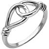 CELCIA JEWELRY Anello di anelli annodati in argento sterling 925 solido, anello di nodi d'amore, anello alla moda, anello classico, anello bohémien Boho, anello minimalista, anello per la festa della mamma
