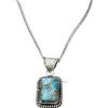 CELCIA JEWELRY Collana in argento sterling massiccio 925 per donna, collana realizzata a mano unica con pietra preziosa turchese di rame blu genuino per lei