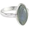 CELCIA JEWELRY Anello da donna in labradorite, argento massiccio, anello in labradorite a forma di marquise, anello di dichiarazione, anello pietra preziosa di labradorite di fuoco blu, anello da cocktail