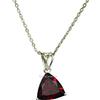 CELCIA JEWELRY Collana in vero argento sterling 925 per donna, pietra preziosa rossa sfaccettata con granato genuino, unico realizzato a mano con pietre di nascita di gennaio per lei