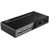 LINDY HDMI 4K60 Switch, USB 2.0 and 2-Port Audio