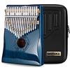 Moozica 17 tasti kalimba thumb piano, Legno di mogano professionale professionale marimba mbira con strumento musicale finitura lacca pianoforte regalo (Mogano-K17BP)
