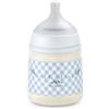 Suavinex, Biberon Anti Colica 150 ml con tettarella simmetrica SX Pro in Silicone, flusso lento (S) per latte materno e artificiale o acqua, bambini +0 mesi e neonati, Wild&Free Blu
