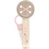 Suavinex, Catenella portaciuccio in tessuto per neonati, design fronte/retro, con chiusura a clip, a partire da 0 mesi, per neonati, collezione Wild&Free, rosa