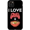 Ramen And Gaming Anime Gifts For Boys Ki Custodia per iPhone 11 Pro Max I Love Gaming Ramen giapponese Noodle Bowl Controller Gamer