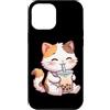 Kawaii Boba Tea Japan Otaku Bubble Milk Custodia per iPhone 12 Pro Max Kawaii Gatto Bere Bolla Boba Latte Tea Amante Giappone Otaku