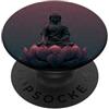 Buddha Designs by Kajiro Buddha astratto fiore di loto - buddismo spirituale buddista PopSockets PopGrip Adesivo