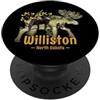 KAEDAM Gifts: North Dakota Cities Williston North Dakota - Souvenir per osservare le alci PopSockets PopGrip Adesivo
