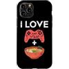 Ramen And Gaming Anime Gifts For Boys Ki Custodia per iPhone 11 Pro I Love Gaming Ramen giapponese Noodle Bowl Controller Gamer