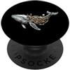 Jeff Hobrath Steampunk Whale Vintage Meccanico Meccanico Orologio Retro PopSockets PopGrip Adesivo