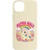 Rainbow Ego Co Custodia per iPhone 14 Plus Carino Divertente Unicorno Arcobaleno Alpha Meme Parodia Mas