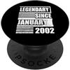 Lustige Geburtstagssprüche zum 25. B-Day 25° compleanno leggendario dal gennaio 2002 proversa di compleanno PopSockets PopGrip Adesivo