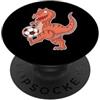 dinosaurs prehistoric Pangaea prehistori Dino T-Rex gioca a Calcio PopSockets PopGrip Adesivo