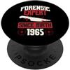 True Crime Merch for Investigative Crime Esperto forense dalla nascita 1965 Compleanno a tema crimine vero PopSockets PopGrip Adesivo