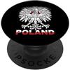 Polish Eagle, Polish Pride Retro Flag Bandiera retrò con aquila polacca PopSockets PopGrip Adesivo