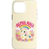 Rainbow Ego Co Custodia per iPhone 16 Pro Max Carino Divertente Unicorno Arcobaleno Alpha Meme Parodia Mas