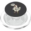 Clucky Moo Farm Humor Co Divertente Moo Pollo Mucca Fattoria Animale Umorismo Uomini Donne Bambini 1 PopSockets PopGrip per MagSafe