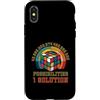 Puzzle Game Cube One Solution Speed Cubi Custodia per iPhone X/XS Puzzle Game Cube One Solution Speed Cubing Retro Matematica