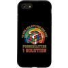 Puzzle Game Cube One Solution Speed Cubi Custodia per iPhone SE (2020) / 7/8 Puzzle Game Cube One Solution Speed Cubing Retro Matematica