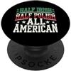 Dual Heritage Shamrock Clover Designs Metà Irlandese Metà Polacco Irlandese Americano PopSockets PopGrip Adesivo