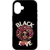 Storia nera Life Tee Co Custodia per iPhone 16 Regina dei capelli afro Black Love