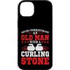 Curling Stone Power Custodia per iPhone 14 Plus Mai sottovalutare il vecchio giocatore di pietra arricciacapelli