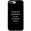 Gospel of Salvation Christian Faith Evan Custodia per iPhone 7 Plus/8 Plus Grace Isn't Permission to Sin It's Grace Not To - Evangelism