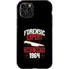 True Crime Merch for Investigative Crime Custodia per iPhone 11 Pro Esperto forense dalla nascita 1964 Compleanno a tema crimine vero