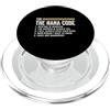 Nana Code Hugs Family Funny Grandparent Le regole divertenti del codice Nana per nipoti e Nana Love PopSockets PopGrip per MagSafe