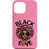 Storia nera Life Tee Co Custodia per iPhone 13 Pro Max Capelli afro neri della regina dell'amore