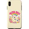 Rainbow Ego Co Custodia per iPhone XS Max Carino Divertente Unicorno Arcobaleno Alpha Meme Parodia Mas