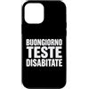 Umorismo italiano sarcasmo frasi diverte Custodia per iPhone 12 mini Buongiorno Teste Disabitate Scrive Bold Umorismo English