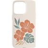 Hibiscus Watercolor Flower Aesthetic Custodia per iPhone 15 Pro Max Ibisco Fiori Tropicali Botanico Monstera Floreale