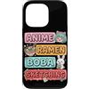 Kawaii Boba Tea Japan Otaku Bubble Milk Custodia per iPhone 13 Pro Anime Ramen Boba Schizzo Kawaii Giappone Otaku Manga