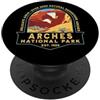 KAEDAM Gifts: National Parks Vintage Arches National Park Delicato arco Escursionismo Campeggio PopSockets PopGrip Adesivo