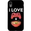 Ramen And Gaming Anime Gifts For Boys Ki Custodia per iPhone XR I Love Gaming Ramen giapponese Noodle Bowl Controller Gamer