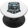 M Sport Design divertente con scritta Always Be Nice To A Diver PopSockets PopGrip Adesivo