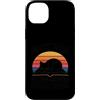 Reading Cat Lover Bookworm Mom Sunset Custodia per iPhone 14 Plus Prenota Mom Cat Lover va bene con una buona lettura