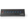 Nedis UHUBUP3810BK hub & concentrateur USB 3.2 Gen 1 (3.1 Gen 1) Micro-B 5000 Mbit/s Noir