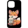 Kawaii Boba Tea Japan Otaku Bubble Milk Custodia per iPhone 13 Pro Max Fox Bere Boba Tea Kawaii Giappone Otaku Bubble Milk Tea