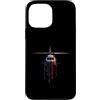 Paint Dripping Patriotic 4th of July US Custodia per iPhone 13 Pro Max Elicottero Pilota Aviazione Bandiera Americana USA Drip Graffiti