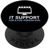 Computer Network Infrastructure Speciali Supporto IT per un amministratore di sistema zoo per cinque persone PopSockets PopGrip Adesivo